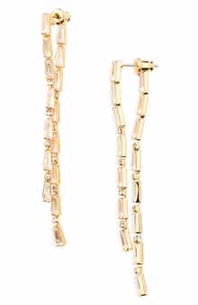 Cara Crystal Front/Back Drop Earrings