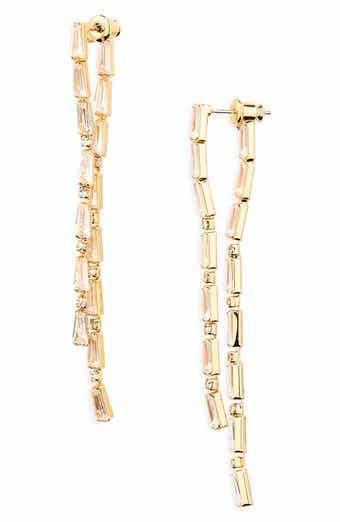 Cara Crystal Front/Back Drop Earrings