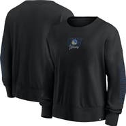 FANATICS Black Golden State Warriors Oversized Game Day Pullover Sweatshirt
