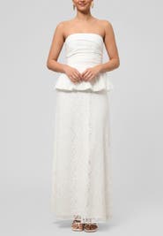 RACHEL Rachel Roy Odette Strapless Maxi Dress