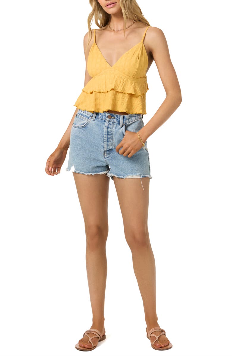 O'Neill Chloey Gauze Camisole, Alternate, color, Bright Gold