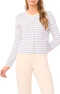 Halogen® Stripe Crewneck Cardigan