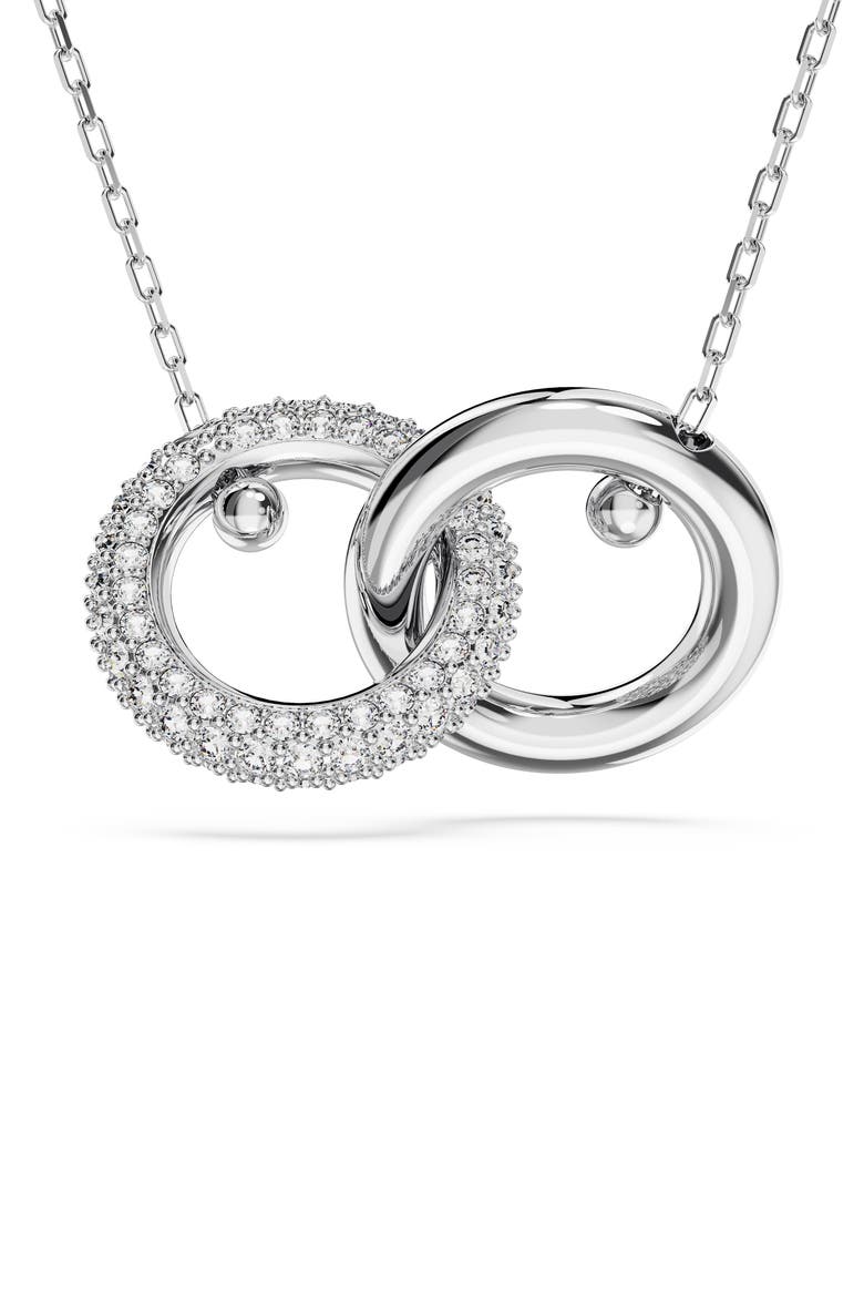 Dextera Interlink Pendant Necklace, Alternate, color, SILVER