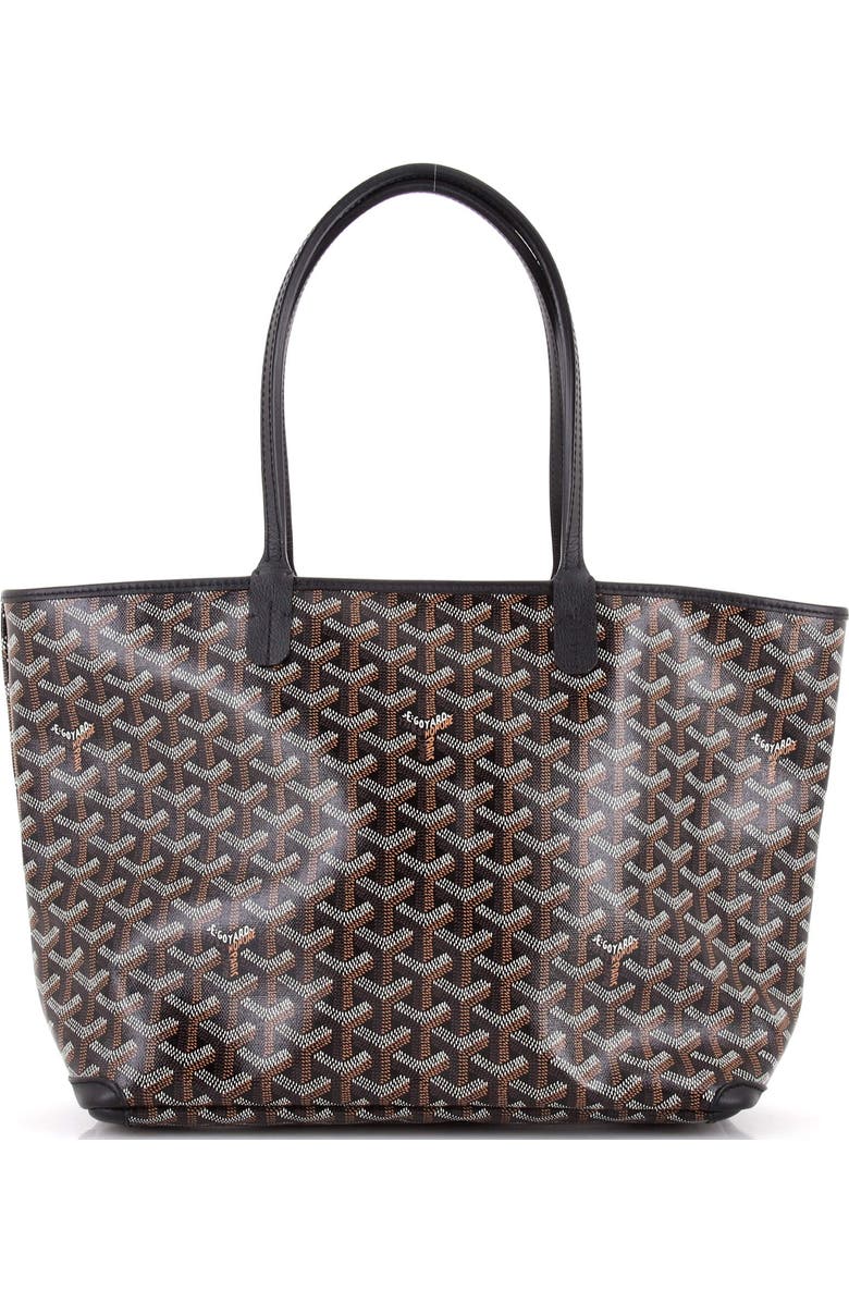 Pre-Owned Goyard Artois Tote Coated Canvas PM, Main, color, Black