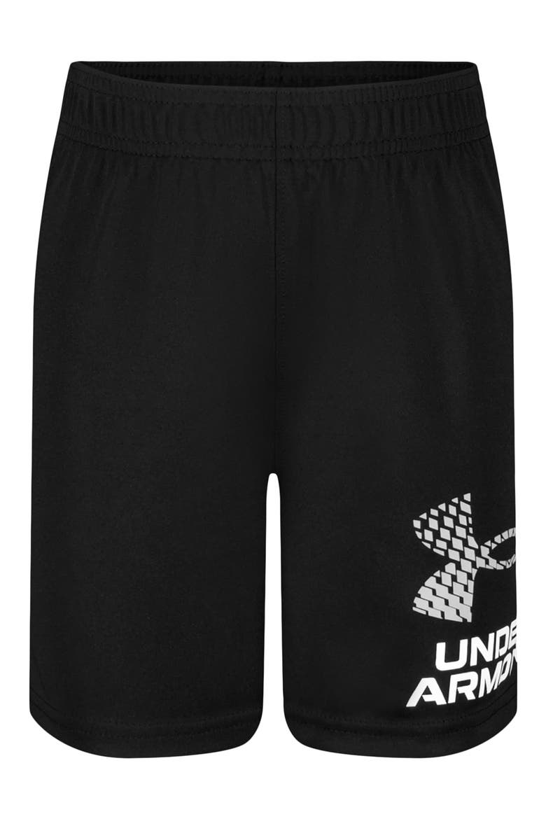 Kids' Tech Logo Shorts, Main, color, BLACK