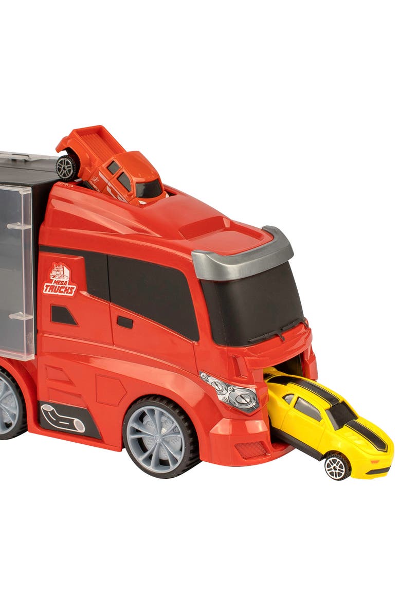 Sinco Mighty Motors Mega Big Rig Carry Case Red 15.75" Age 3+, Alternate, color, 