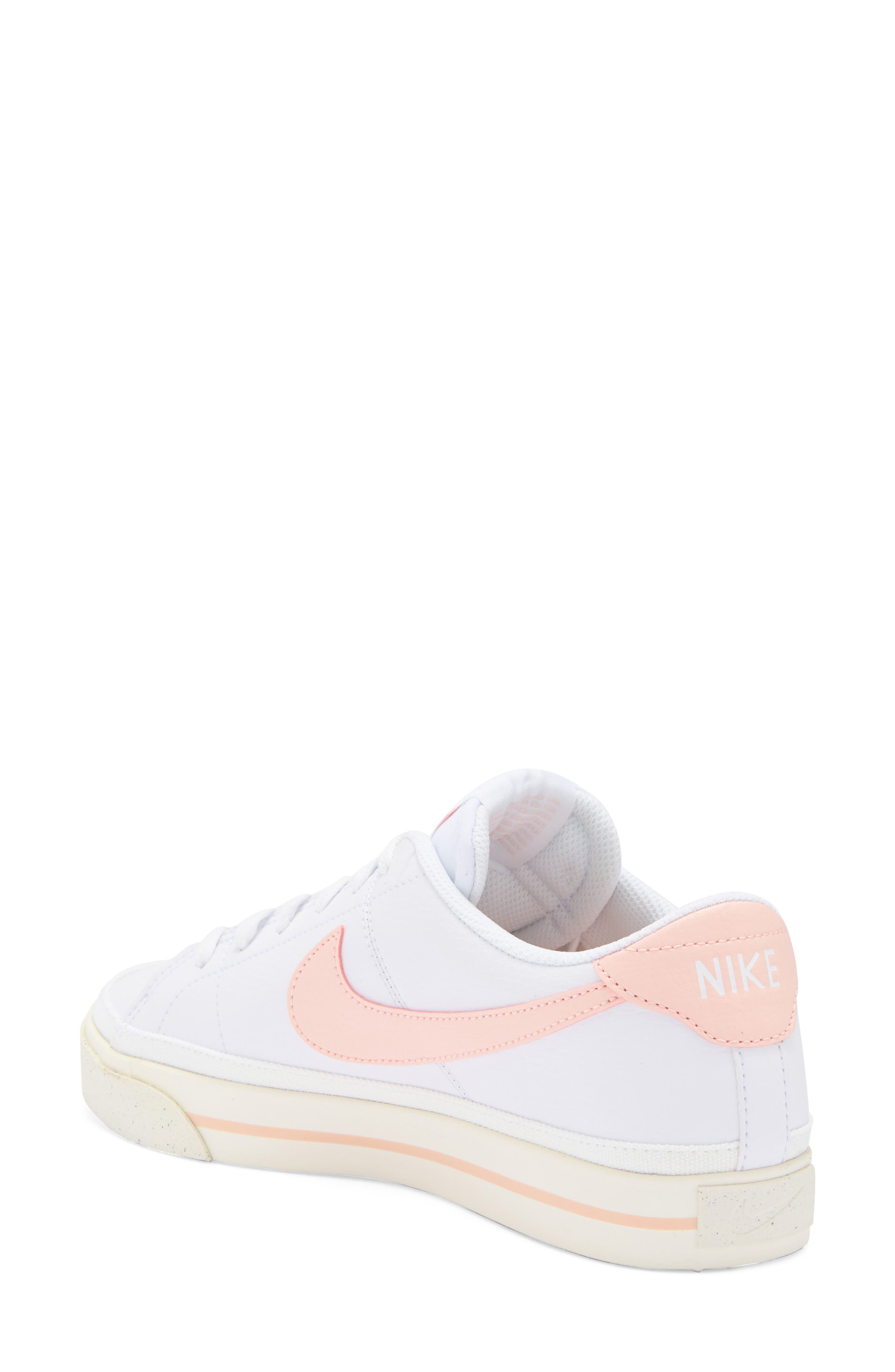 Nike Court Legacy Sneaker, Alternate, color, White/ Coral/ Sail