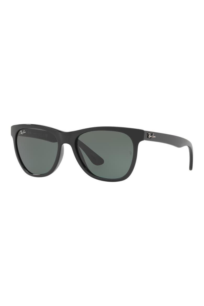 54mm Wayfarer Sunglasses, Alternate, color, BLACK