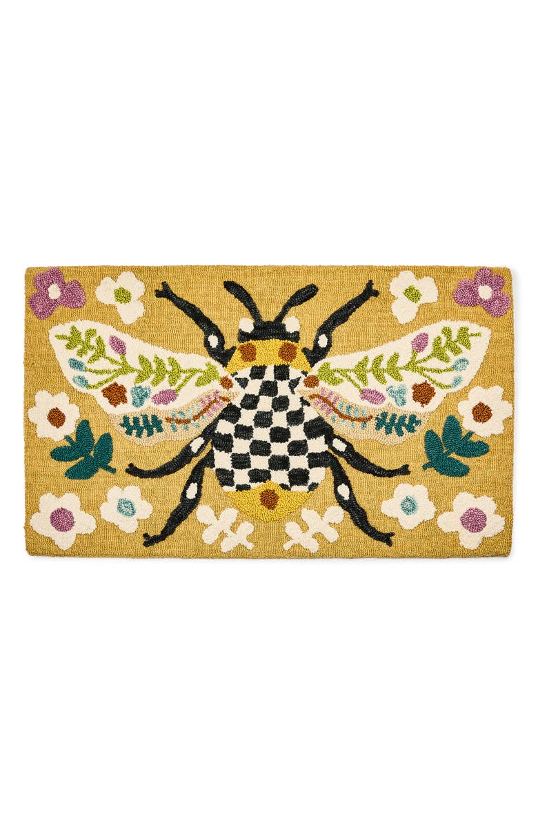 MACKENZIE CHILDS Autumn Bee Rug, Main, color, Brown