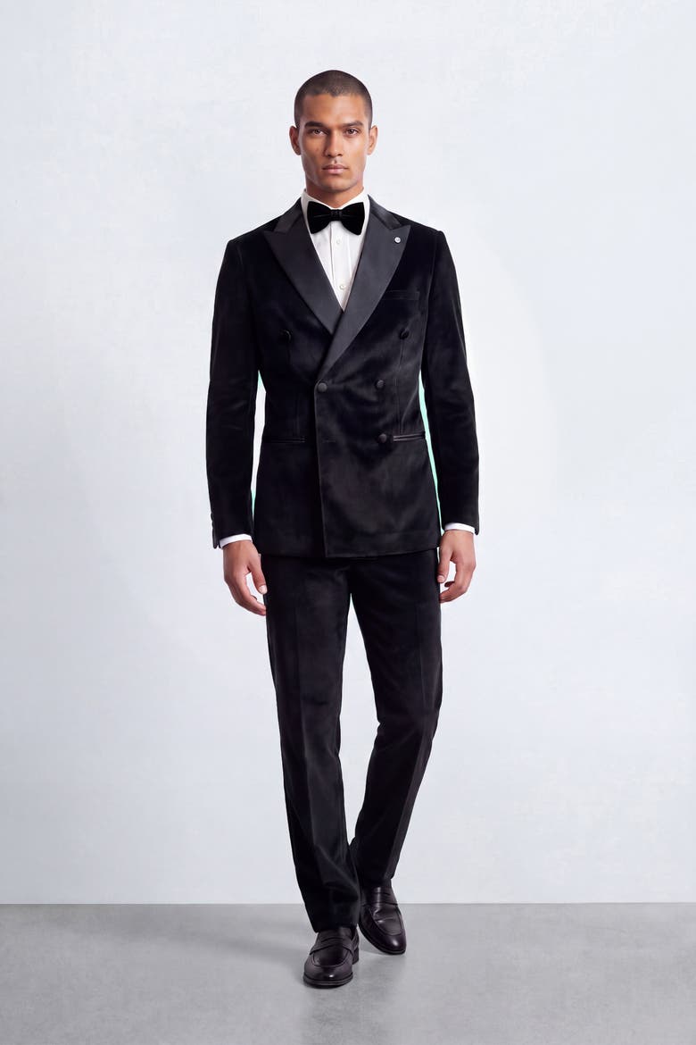 Stallone Slim Fit Tux Jacket, Alternate, color, Black