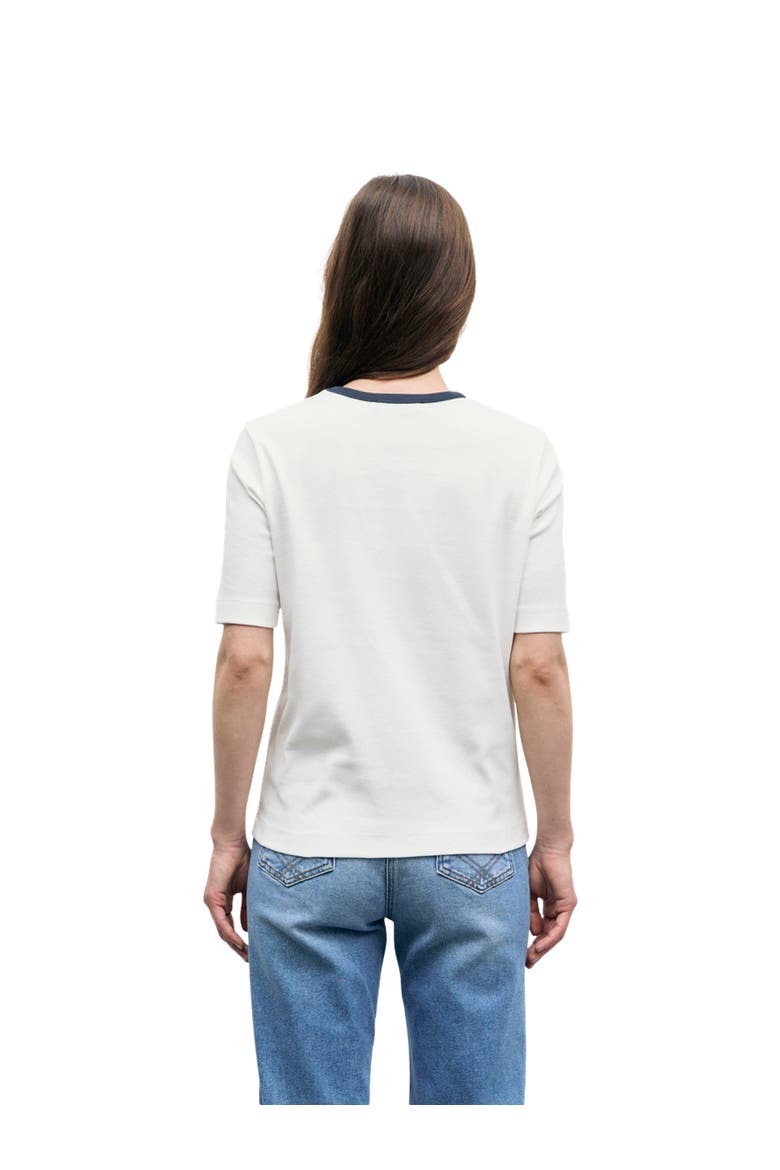 Bess Embroidered Logo T-Shirt, Alternate, color, Night Blue