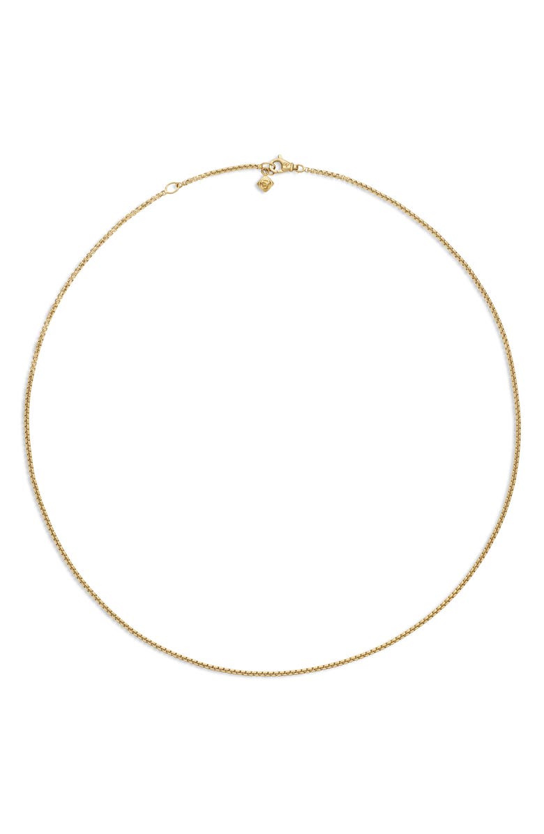 David Yurman Box Chain Necklace in 18K Gold, 1.7mm, Alternate, color, Gold