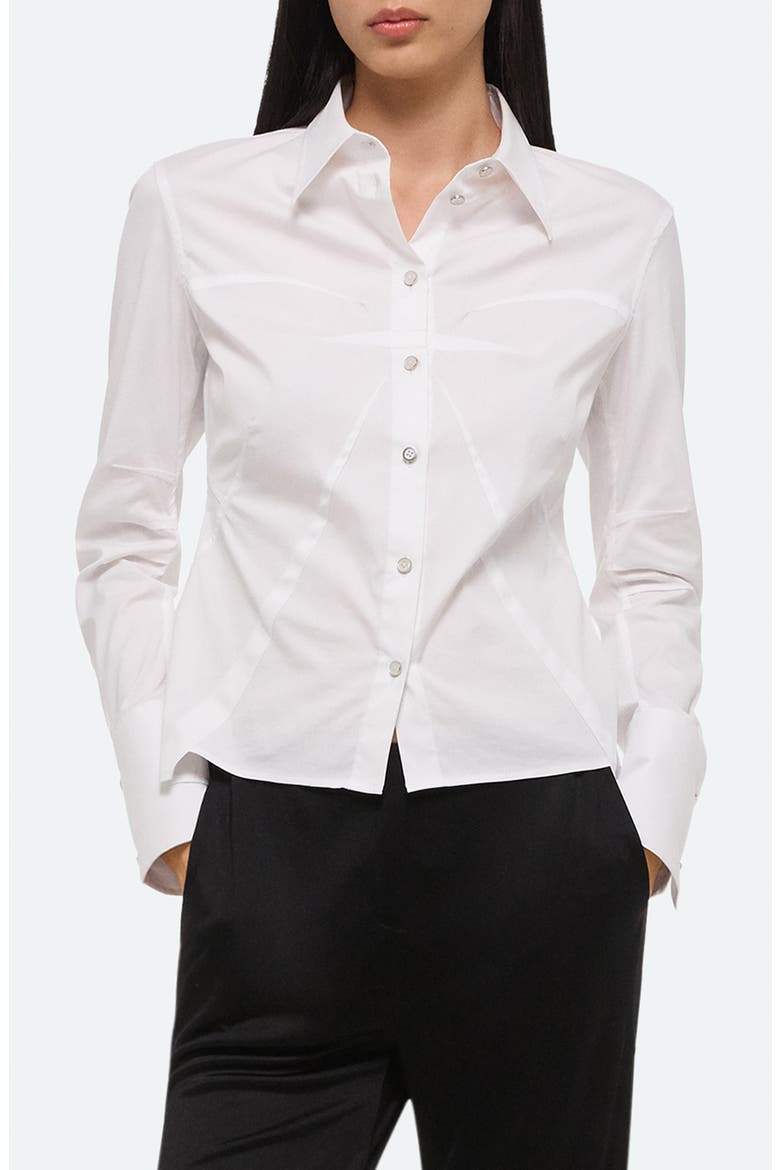Precis Bustier Shirt, Main, color, WHITE - 100