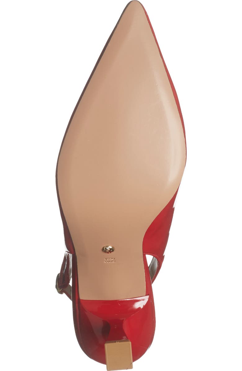 Pelle Moda Janah Slingback Pointed Toe Pump, Alternate, color, Red