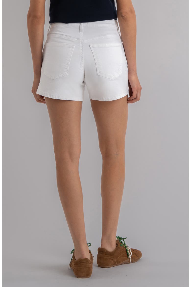Jane High Waist Denim Shorts, Alternate, color, OPTIC WHITE