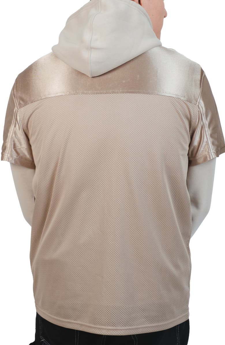 Brooklyn Cloth Jersey Layered Hoodie, Alternate, color, Pumice Stone