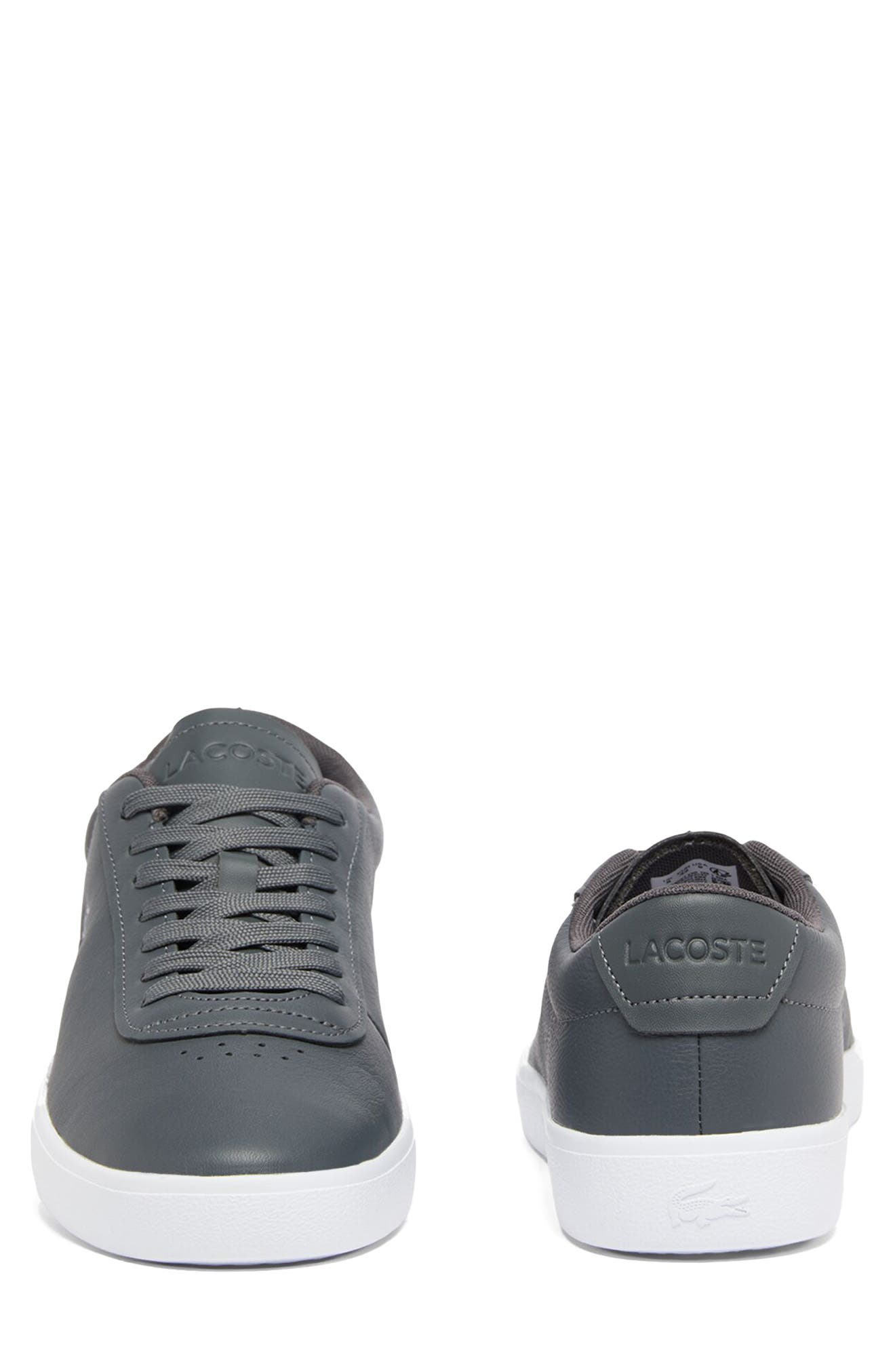 Lacoste Baseshot EVO 12 Sneaker, Alternate, color, Dark Grey/ White