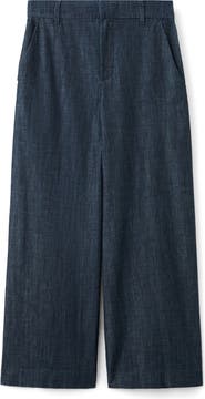 MANGO Mid Rise Wide Leg Trouser Jeans