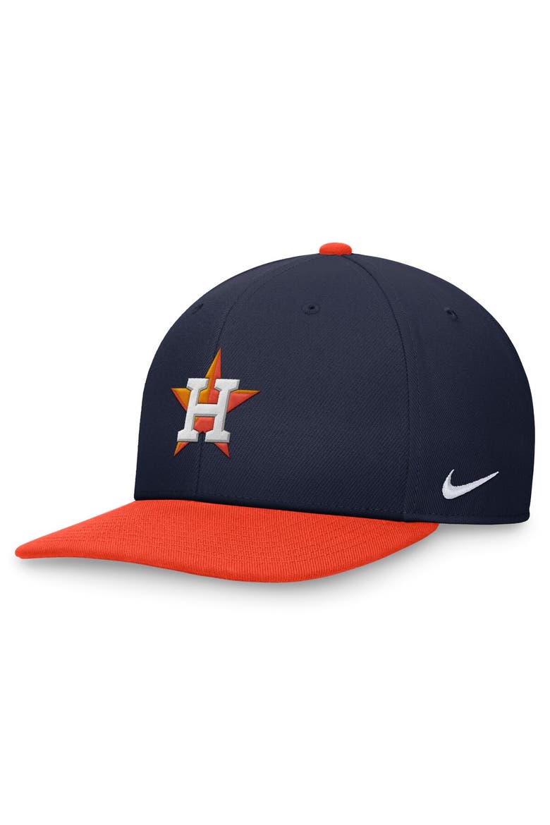 Men's Nike Navy/Orange Houston Astros Evergreen Two-Tone Snapback Hat, Main, color, Navy