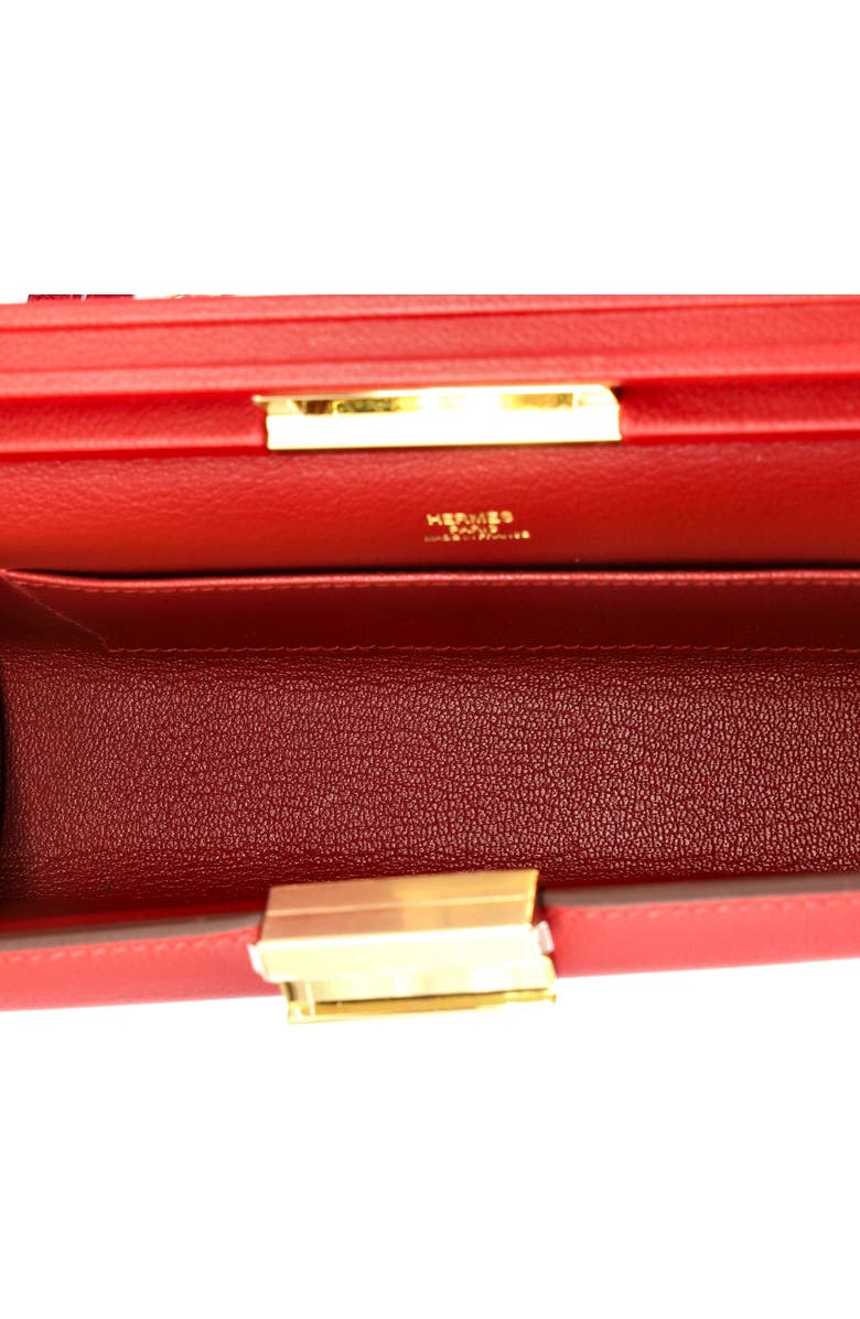 Pre-Owned Hermes Clic-H Shoulder Bag Evercolor 21, Alternate, color, Rouge De Coeur