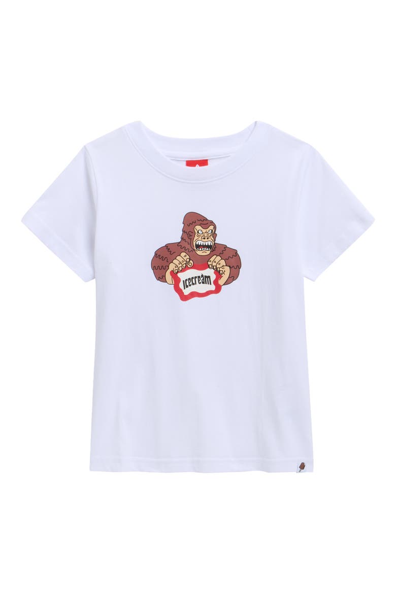 Kids' Grrr Logo Graphic T-Shirt, Main, color, WHITE