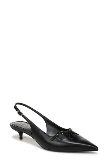 Sam Edelman Fauna Kitten Heel Slingback Pump In Black