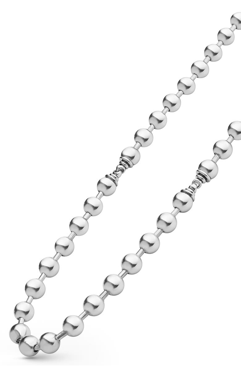LAGOS Sterling Silver Anthem 5mm Ball Chain Necklace, Alternate, color, Silver