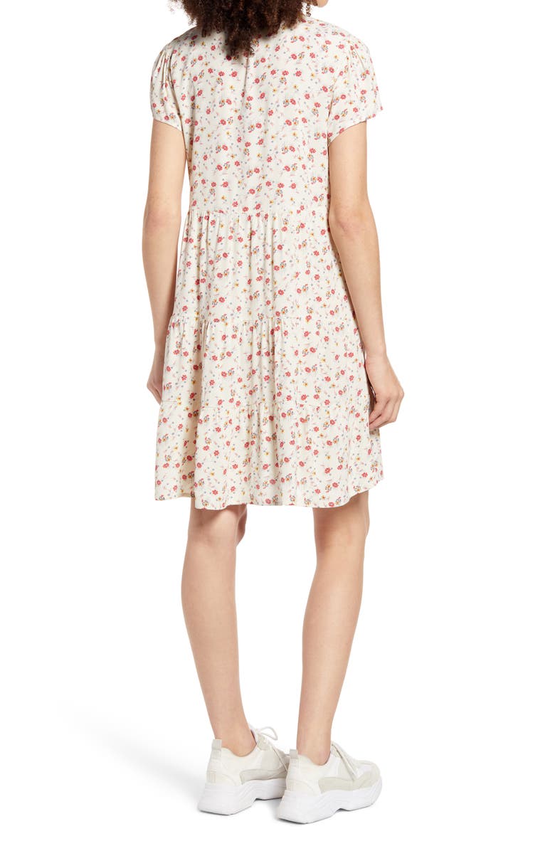 Kirious Floral Print Minidress, Alternate, color, 