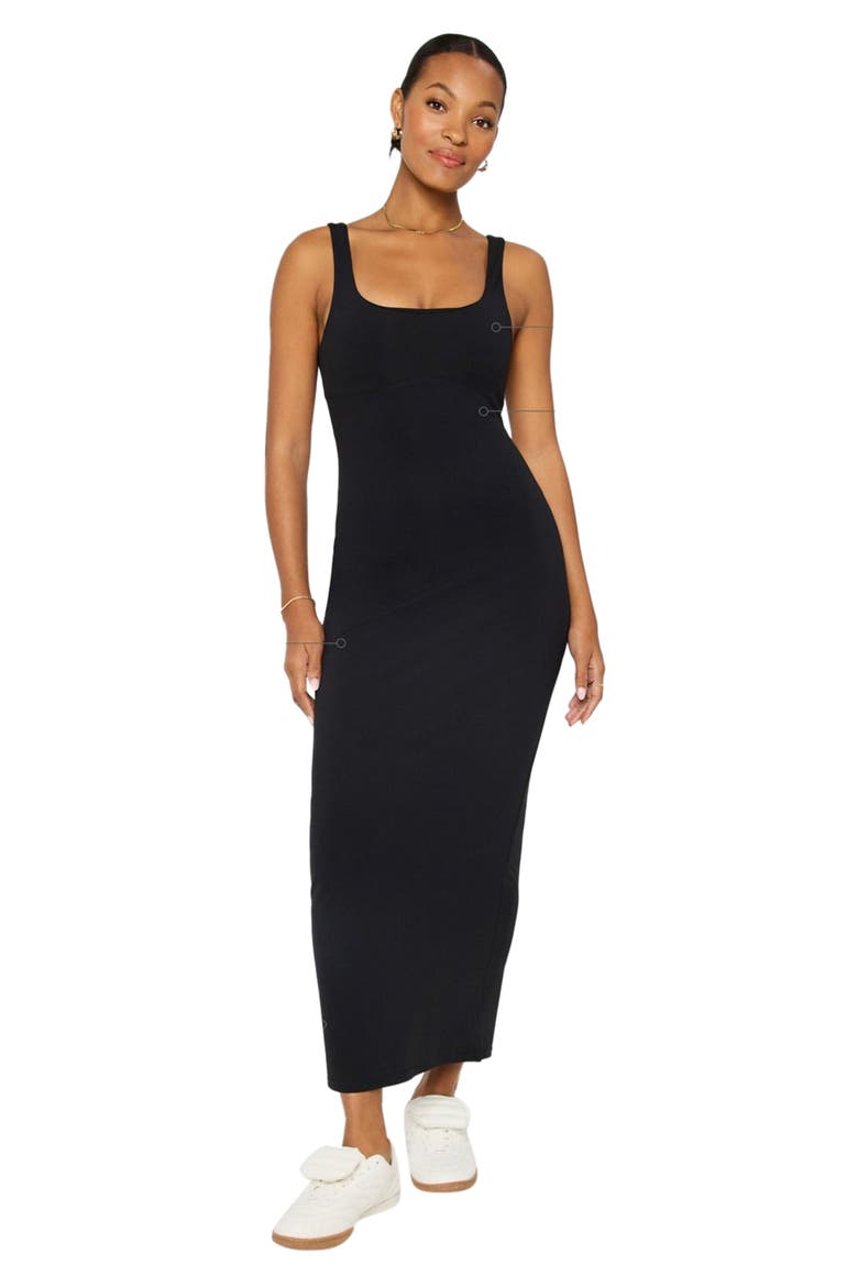 PureLuxe Maxi Dress, Main, color, Black
