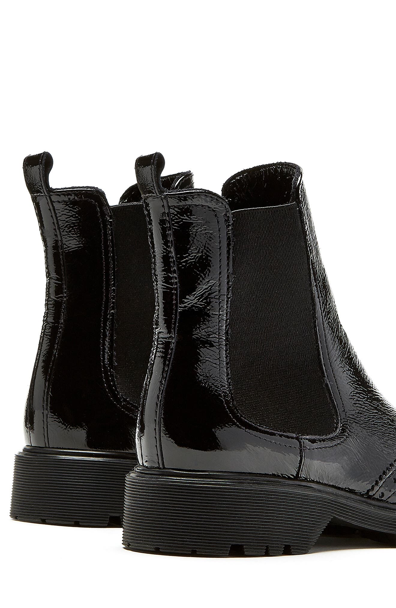 La Canadienne Hansel Wingtip Waterproof Chelsea Boot, Alternate, color, Black Patent Leather