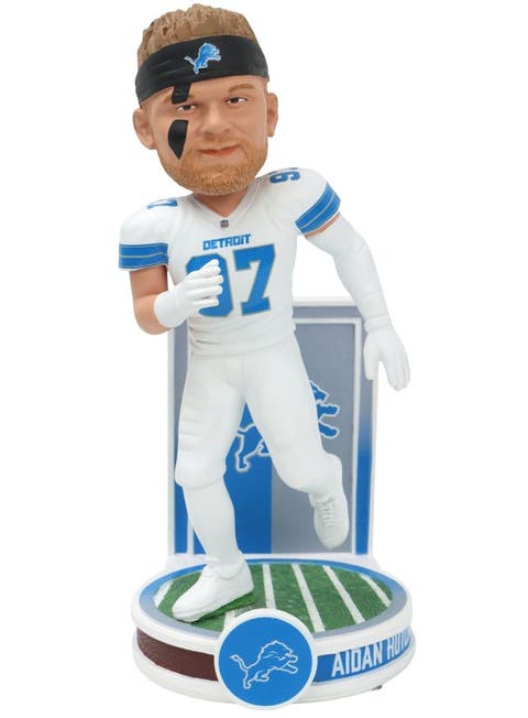 Aidan Hutchinson (Detroit Lions) (White Jersey) Banner Series NFL Bobblehead