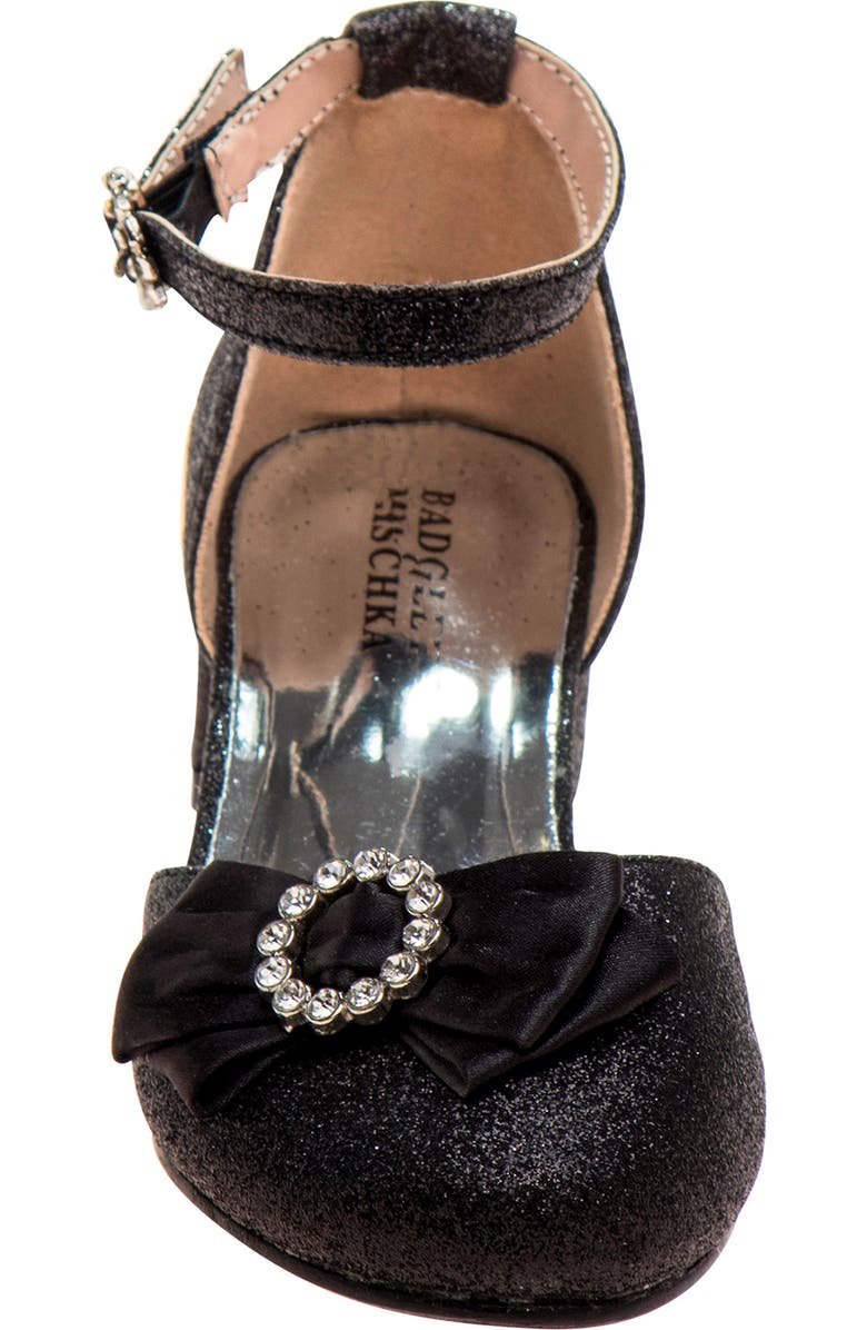 Badgley Mischka Collection Kids' Crystal Bow Pump, Alternate, color,