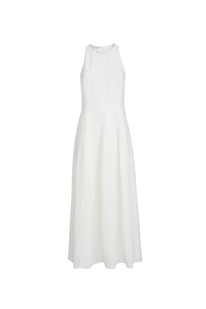 Fluid dress, Alternate, color, White