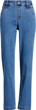 Hue Crosshatch Pedal Pusher Denim Leggings