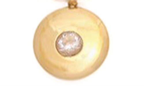 Petit Moments Birthstone Disc Pendant Necklace In Gold