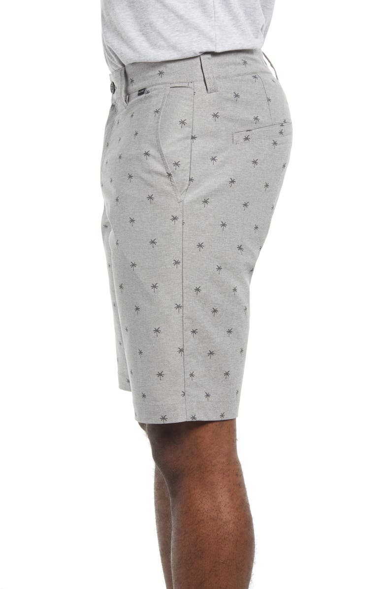 TravisMathew Cue It Up Performance Shorts, Alternate, color, Heather Shade/Gray Pinstripe