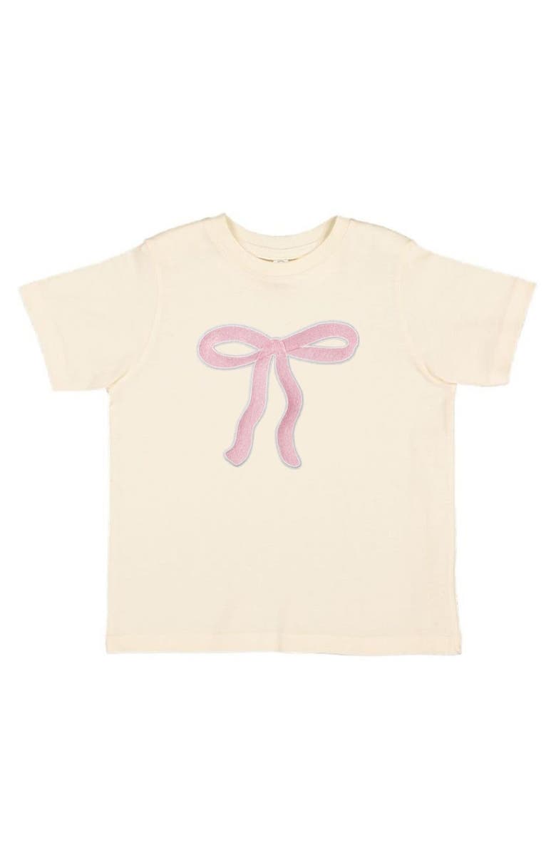 Sweet Wink Bow Patch Short Sleeve T-Shirt, Main, color, 