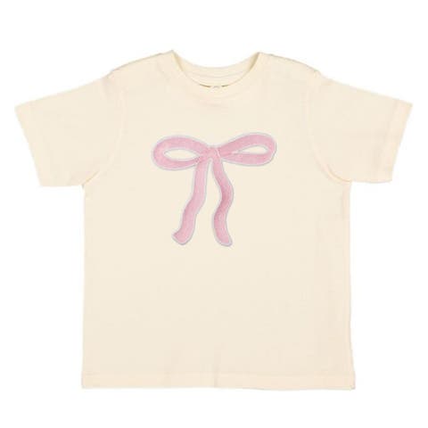 Bow Patch Short Sleeve T-Shirt (Baby, Toddler & Little Kid)
