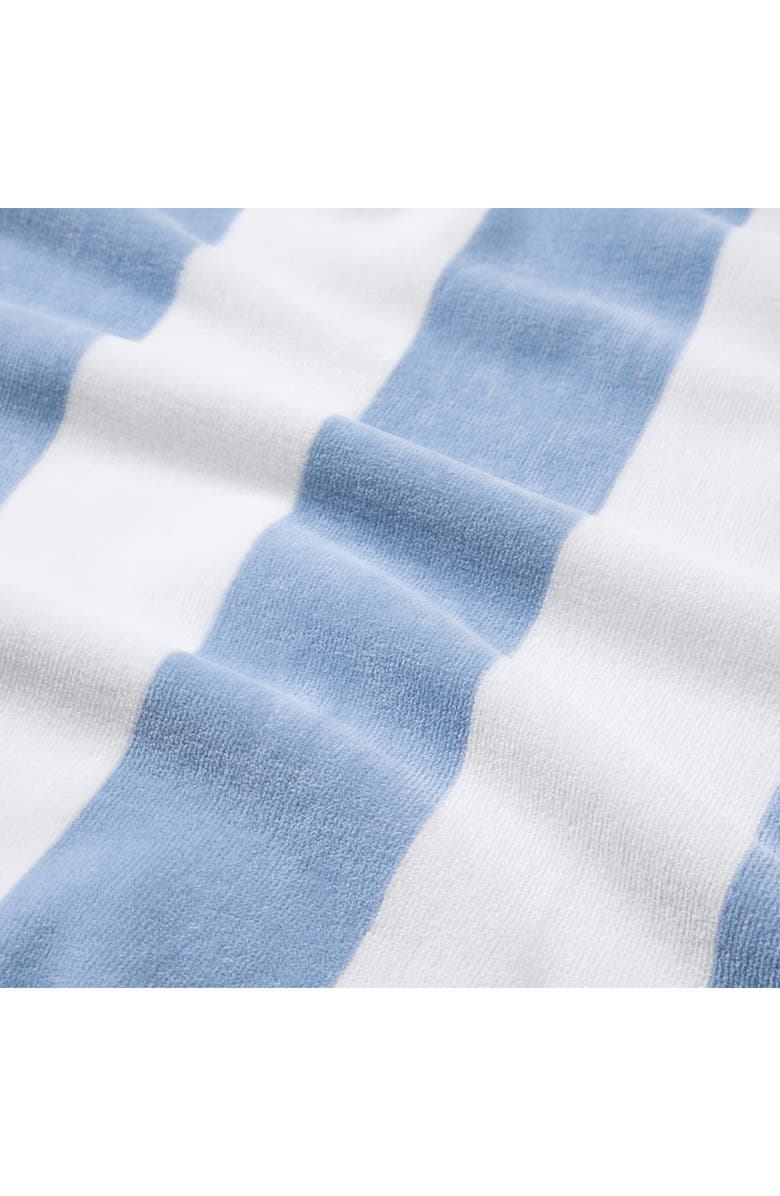 DKNY Cabana Stripe 4-Piece Beach Towel Set, Alternate, color, Celestial Blue