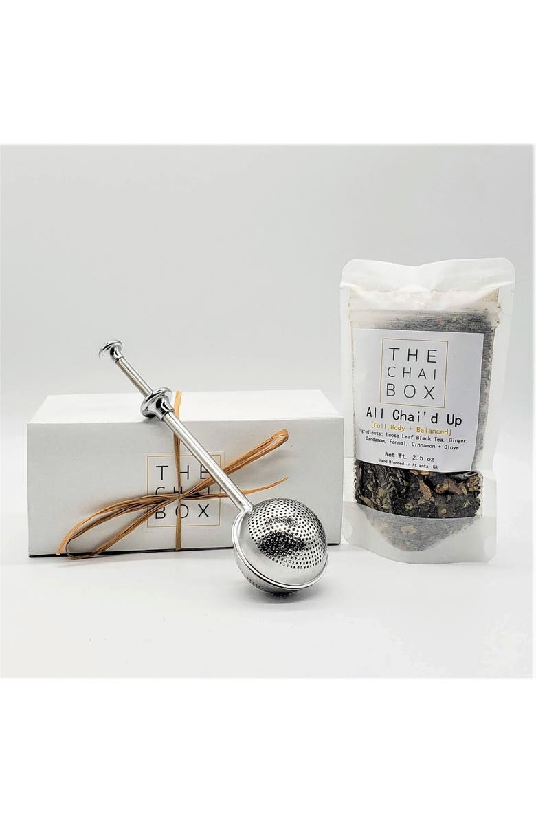 The Chai Box All Chai'd Up Tea & Steeper Gift Set, Main, color, 