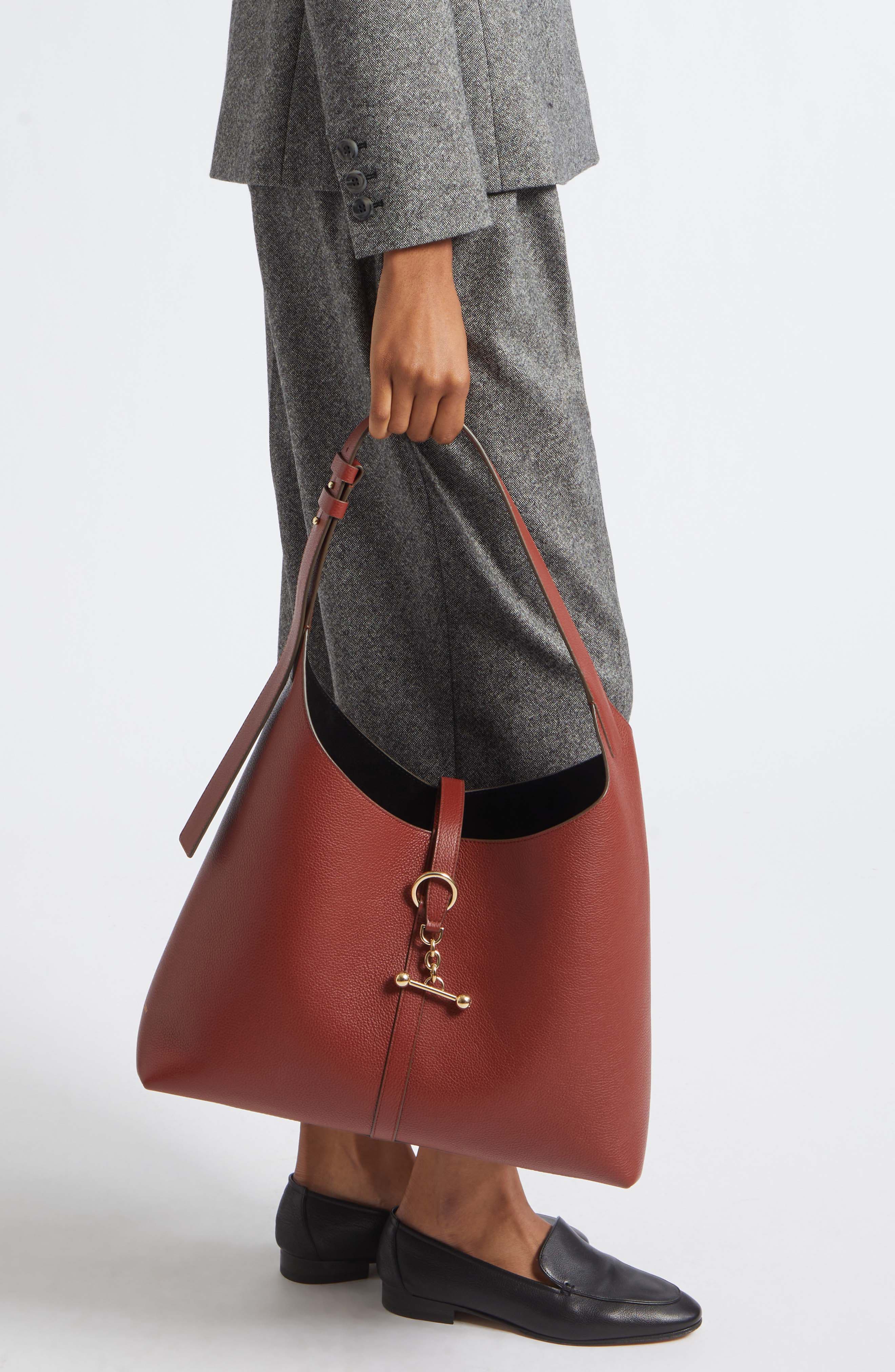 Maxi Kite Hobo Bag, Alternate, color, WALNUT