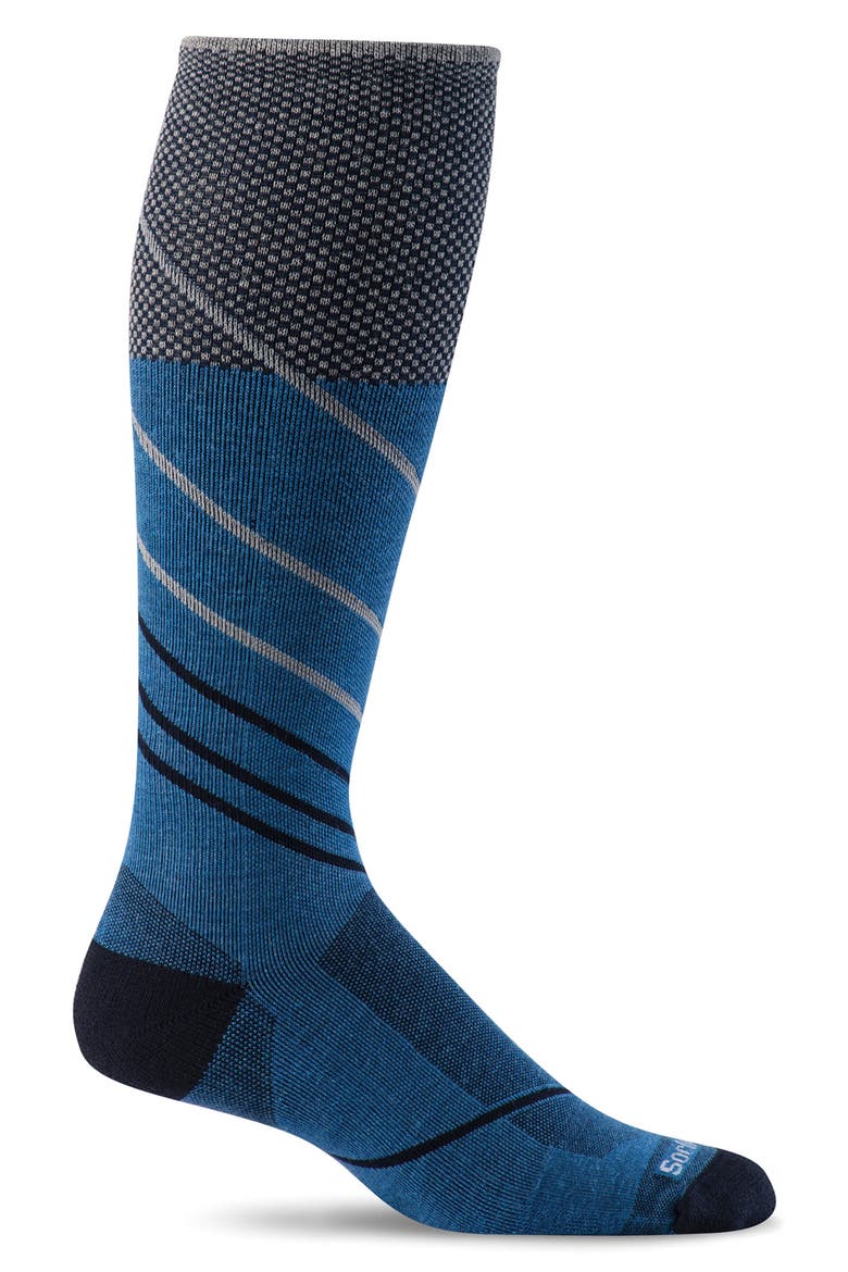 Pulse Over the Calf Compression Socks, Main, color, OCEAN