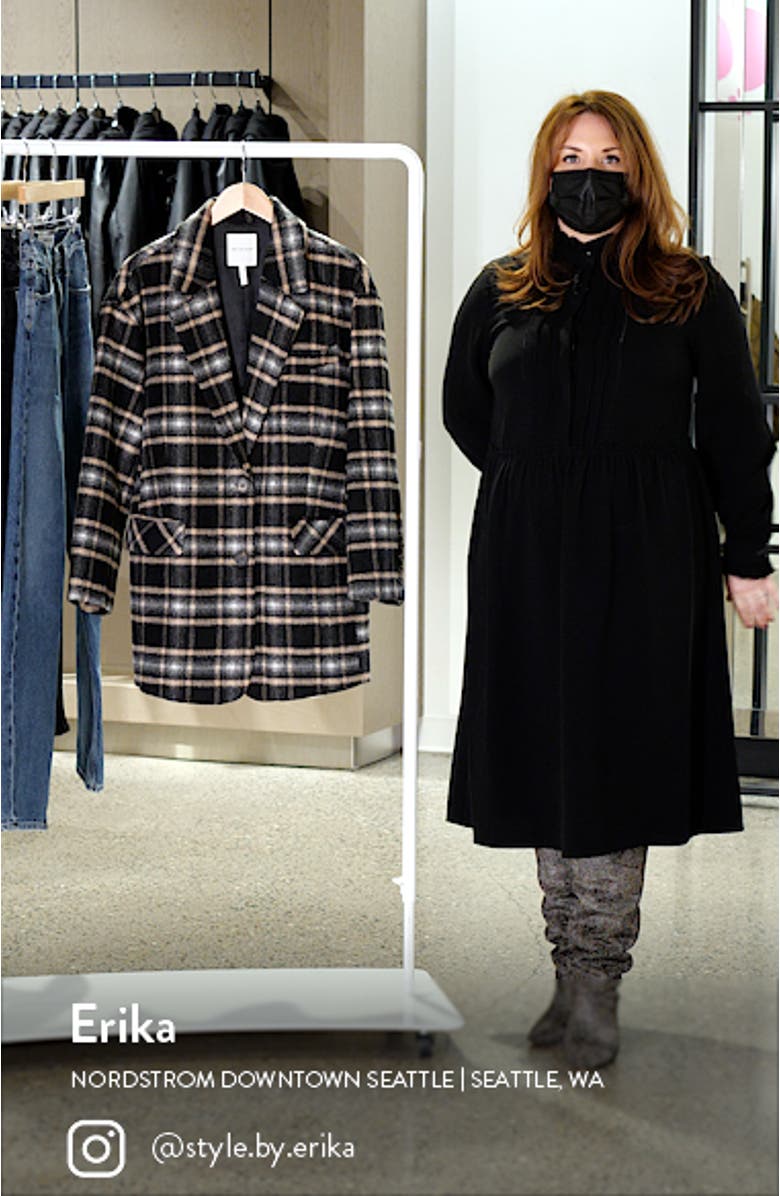 Plaid Oversize Blazer Coat, sales video thumbnail