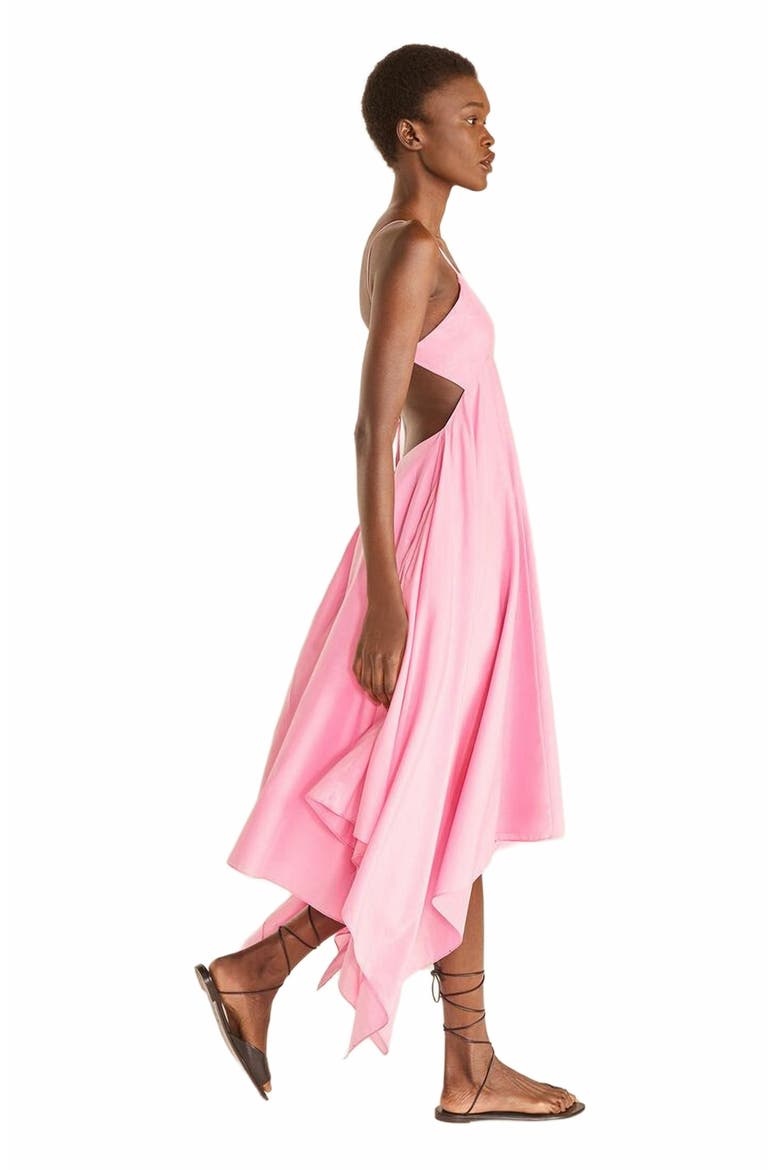 Handkerchief Dress, Alternate, color, Flamingo Pink