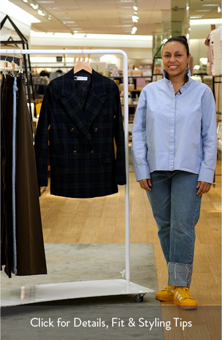 Juliette Plaid Double Breasted Blazer, sales video thumbnail