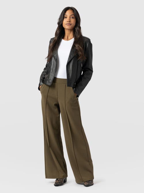 Saint And Sofia Saint + Sofia Keller Wide Leg Pant In Brown
