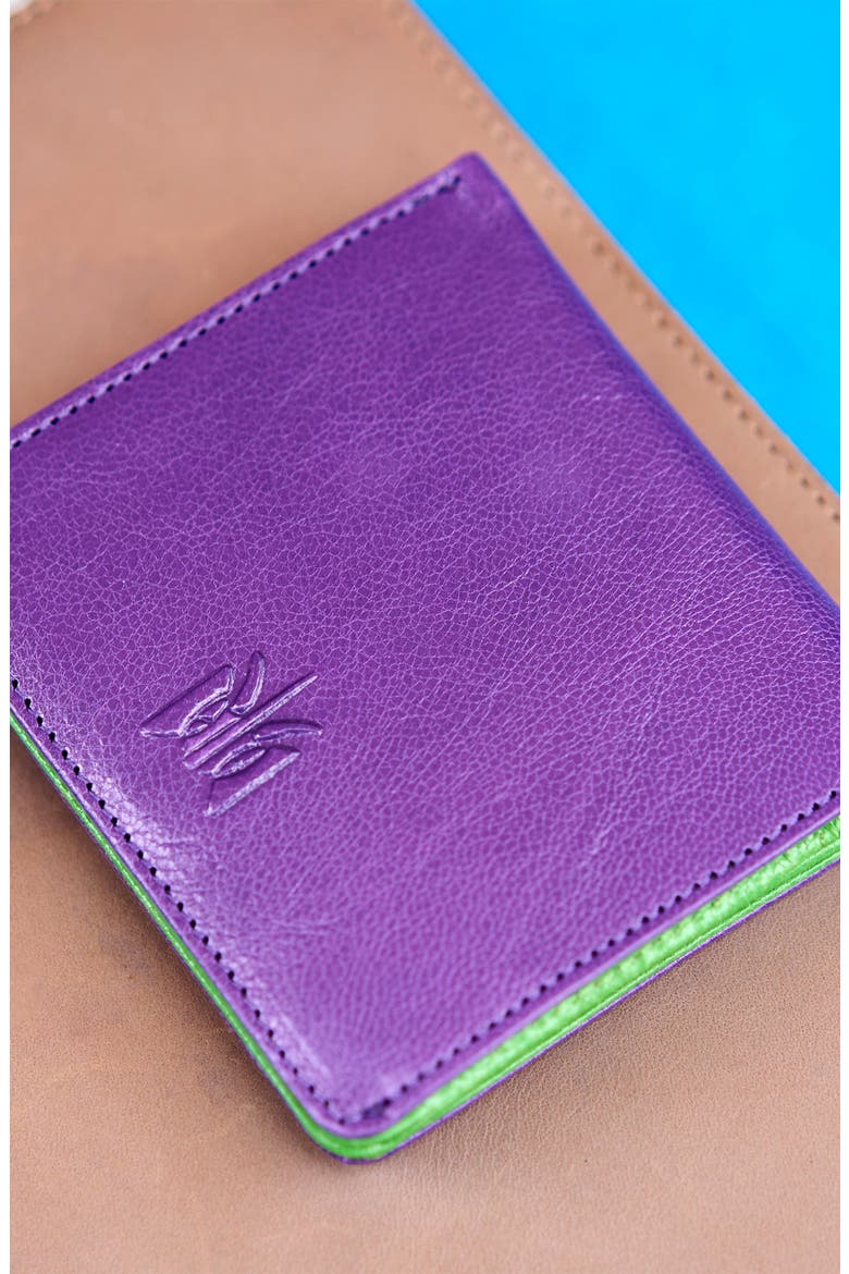 Siam Evening Wallet, Alternate, color, Purple / Grass