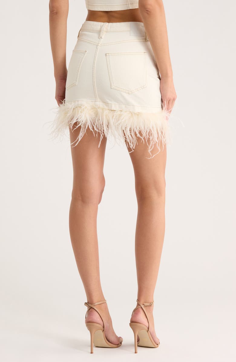 Simkhai Federica Miniskirt, Alternate, color, Winter White