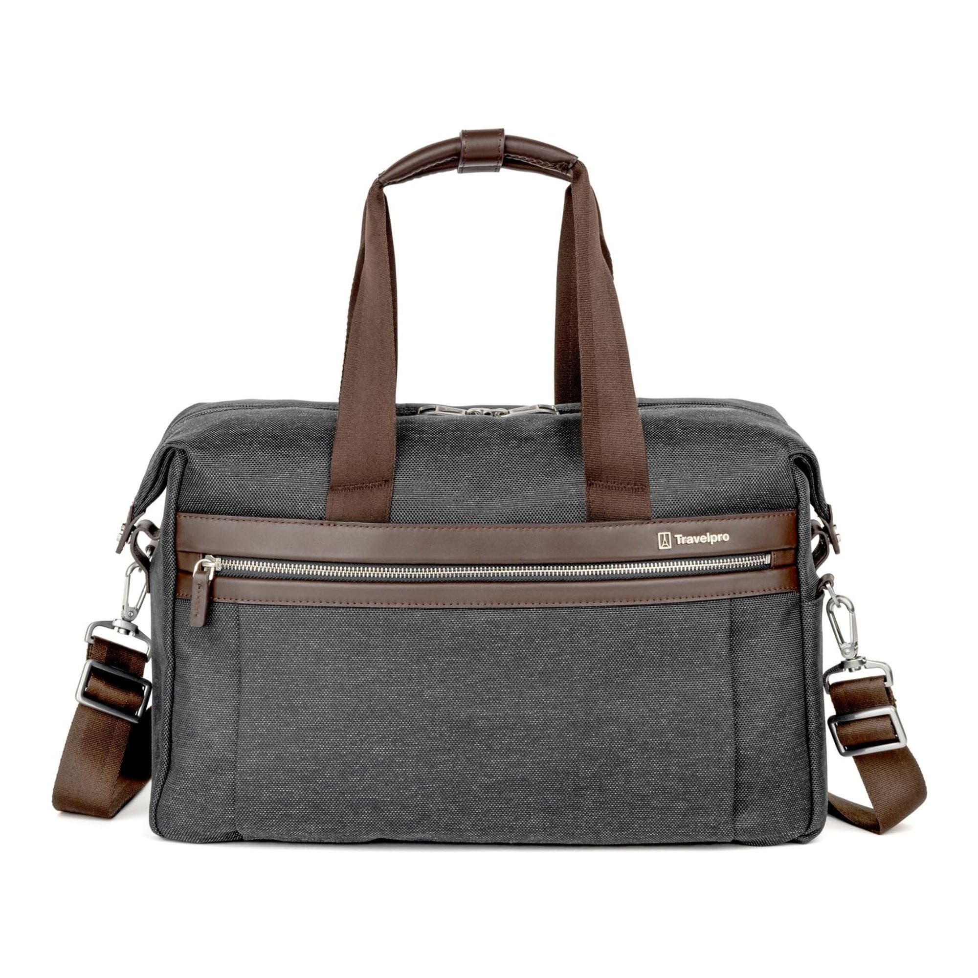 Platinum Elite Soft 16.5" Carry on Travel Underseat Tote Bag, Fits up to 14" Laptop, Main, color, Vintage Grey