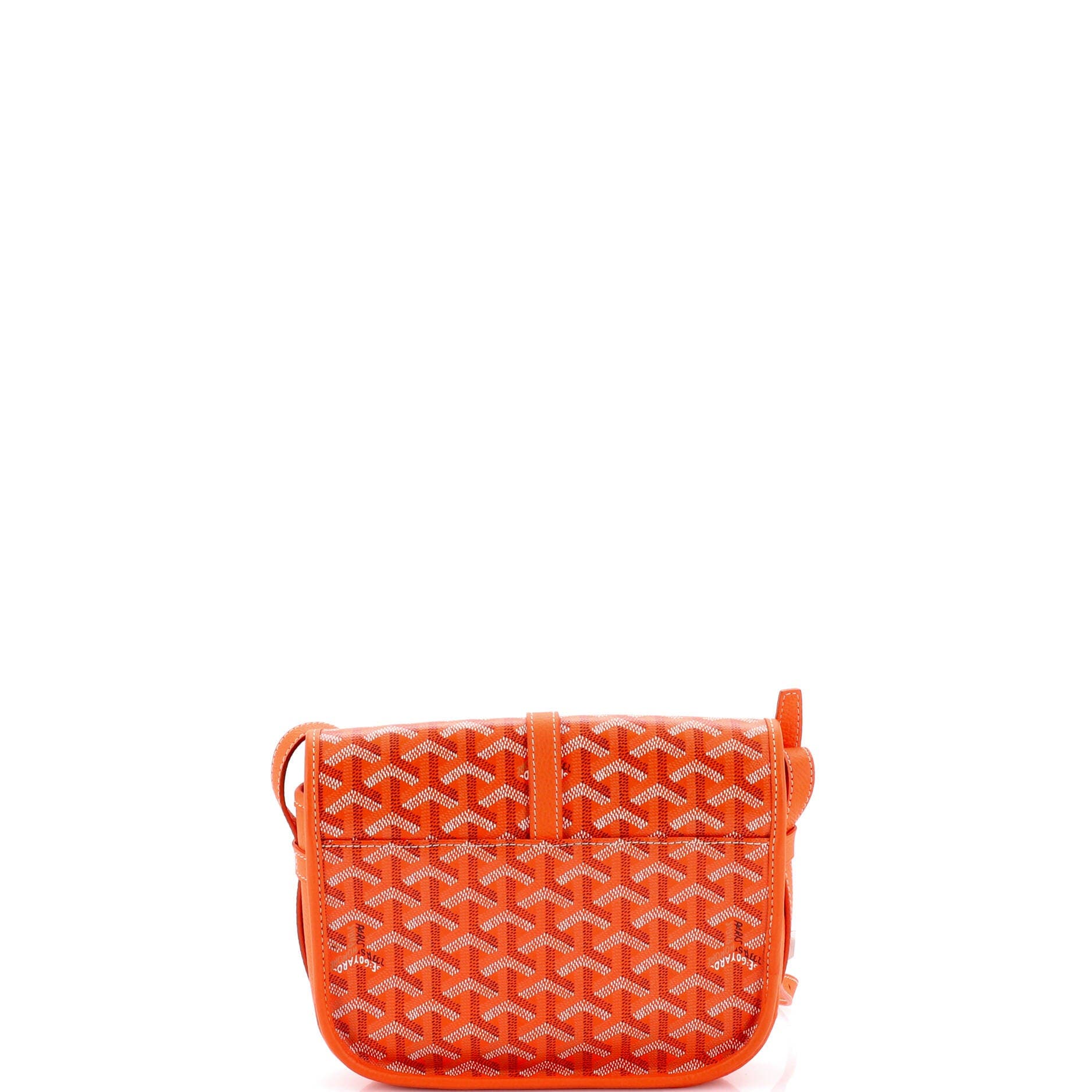 Pre-Owned Goyard Belvedere II Messenger Bag Coated Canvas PM, Alternate, color, Orange